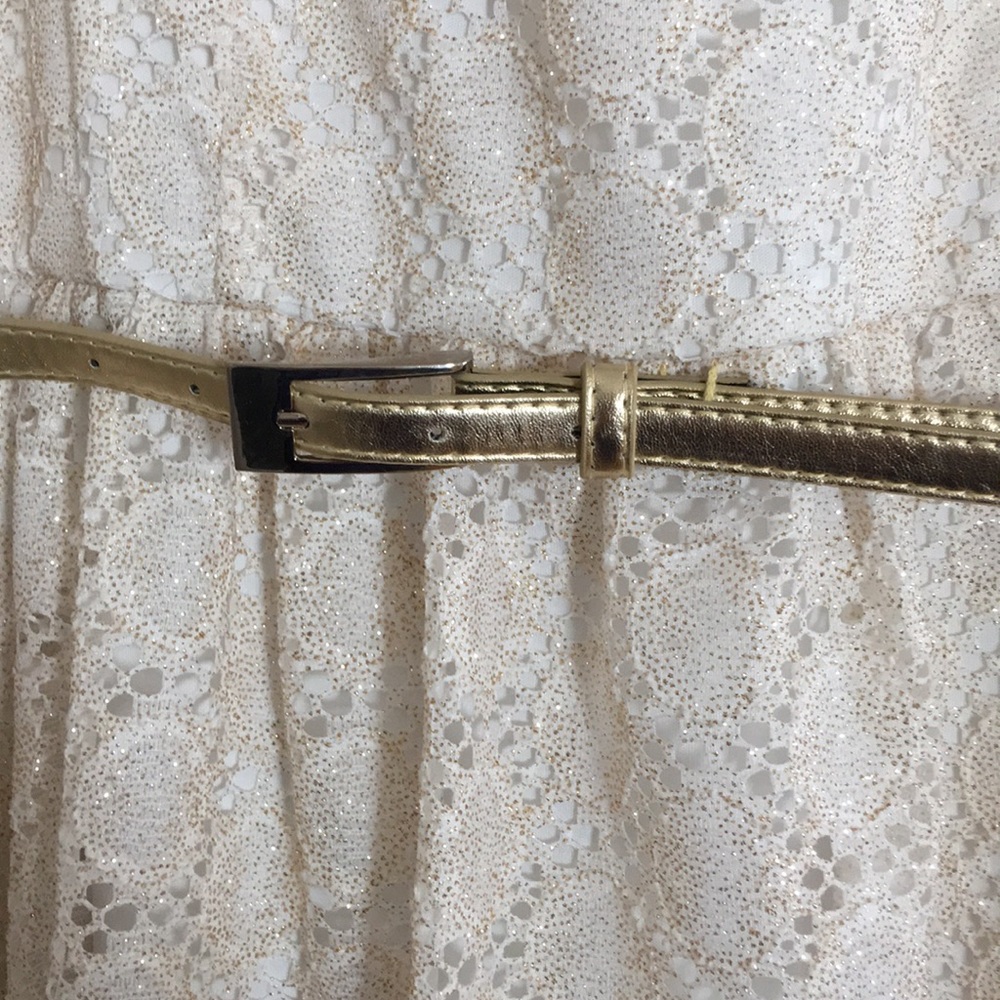 NWT white and gold lace dress - Picture 2 of 4